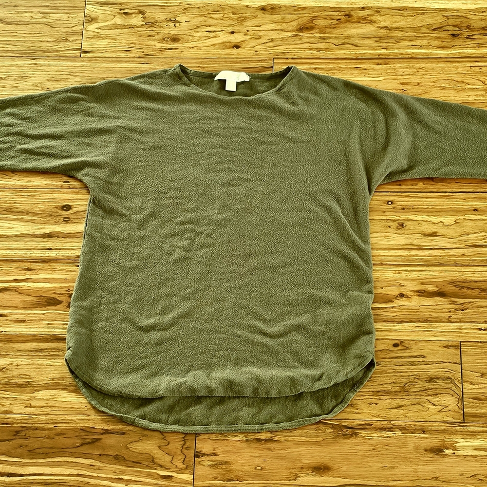 Michael Kors Olive Green Crew Neck Sweater